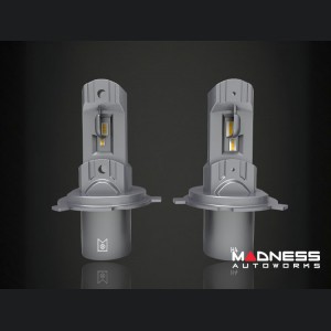 Headlight Bulbs (2) - H4 - Arc Lighting Tiny Monster - Concept Series LED w/ Adapter Harness